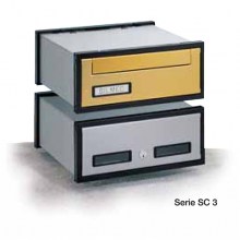Cassette orizzontali serie SC 3 da incasso passante a doppia faccia